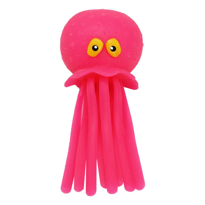 6 Colors Sponge Absorbent Octopus Baby Bath Toys Squeezing Stress Relief Toys Summer Swimming Pool Play Water Toy for Children