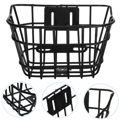 Bike Basket for Boy and Girls, Large Capacity Bike Basket Handlebars Bike Metal Basket for Teen Kids Bicycles and Kids Tricycles