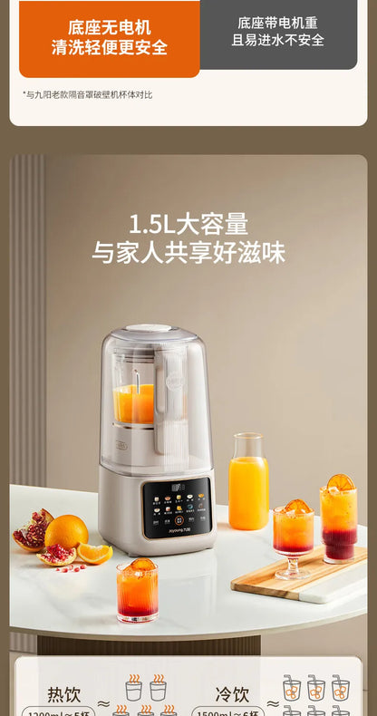 Joyoung High-Speed Blender with Noise Reduction Technology and Touchscreen, 1.5L Juicer and Soy Milk Maker B699 220V