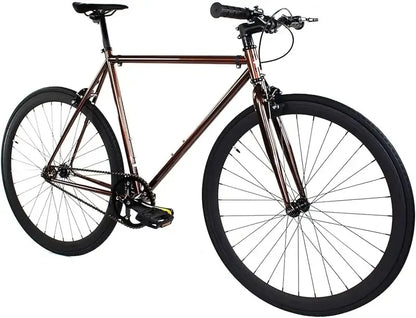 Fixed Gear Single Speed - Perfect Urban Commuter Bicycle With Front Rear Brakes - Ideal For Teens And Adults