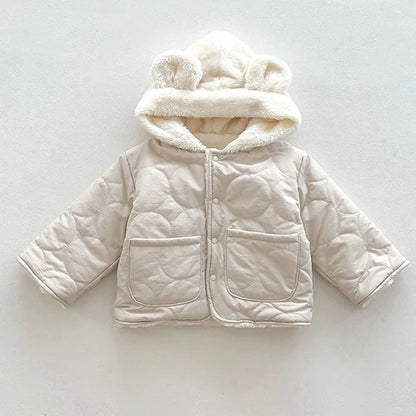 2025 New Winter 0-3Yrs Toddler Baby Girl Jacket Long Sleeved Print Thicken Warm Cardigan Coat Newborn Baby Girls Thick Coat