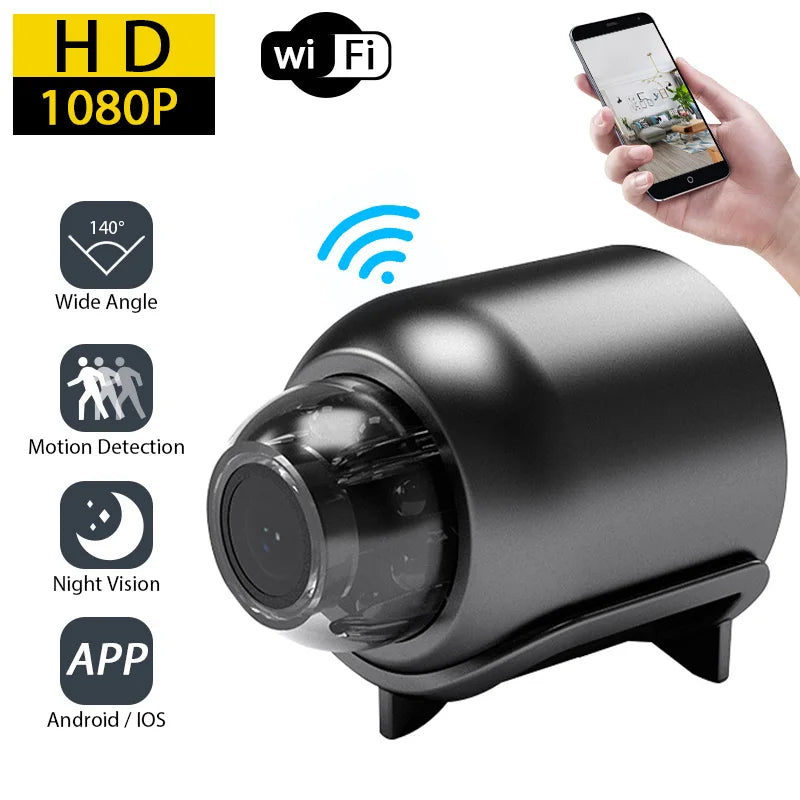 HD 1080P Mini Camera Wireless WiFi Baby Monitor Indoor Safety Security Surveillance Night Vision Camera IP Camera Recorder