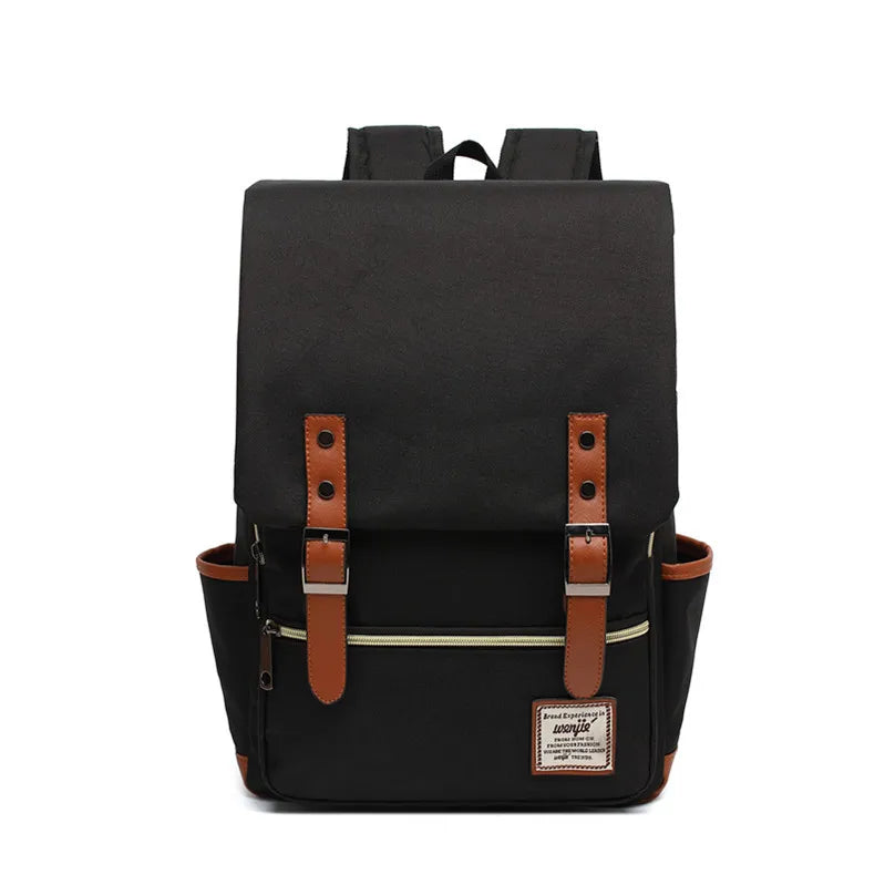 Vintage 16 inch Laptop Backpack Women Canvas Bags Men canvas Travel Leisure Backpacks Retro Casual Bag School Bags For Teenagers