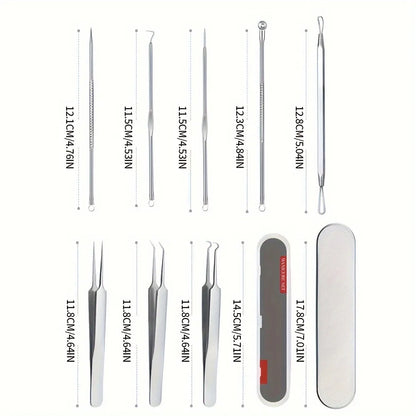 4PCS Blackhead Remover Acne Needle Tools Set Face Cleaning Black Dots Pimple Comedone Extractor Pore Cleaner Skin Care Products