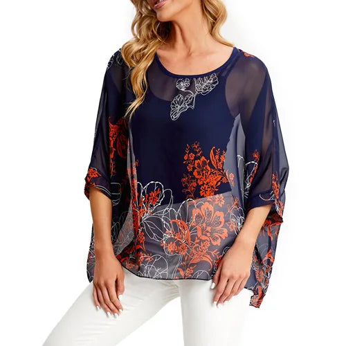 BHflutter 4XL 5XL 6XL Plus Size Women Blouse 2025 Sexy Off Shoulder Leopard Print Summer Tops Tees Casual Chiffon Blouses Shirts