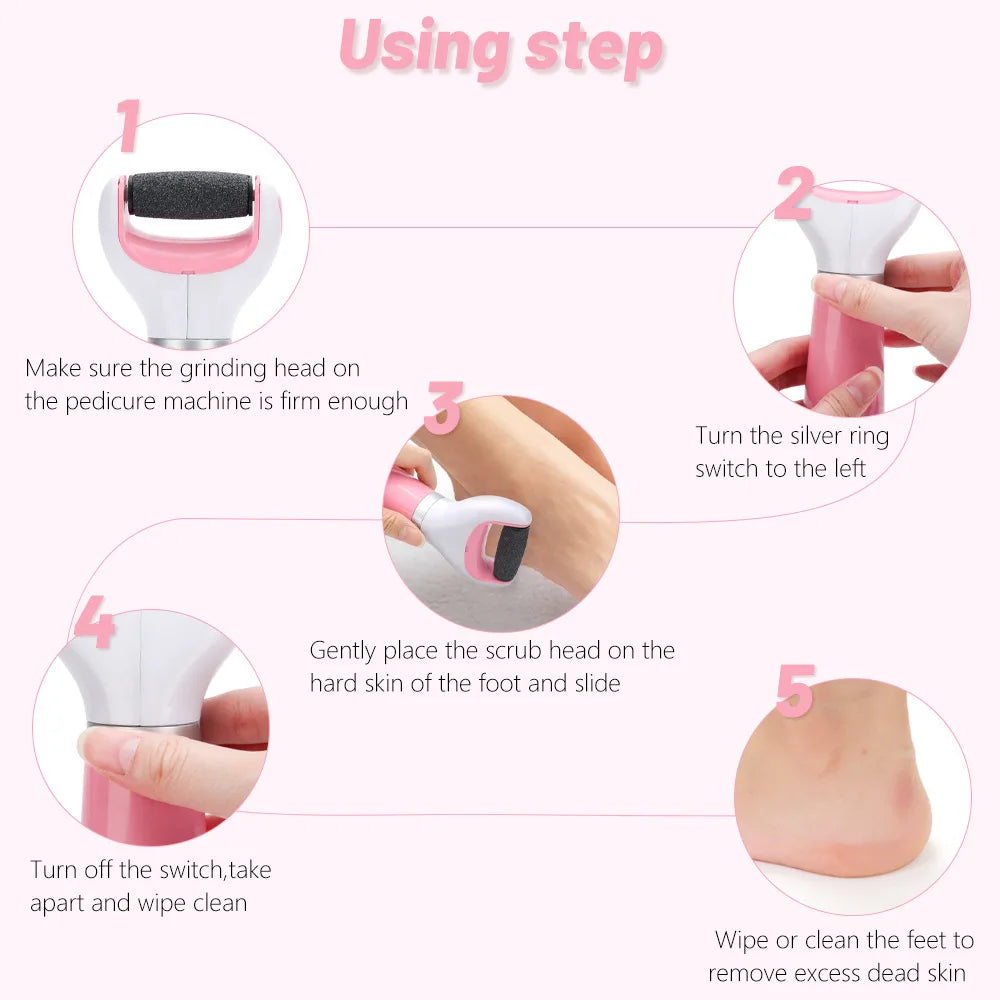 USB Electric Foot File Foot Pedicure Tools Grinder Dead Skin Callus Remover for Hard Cracked Remove Exfoliate Machine Foot Care