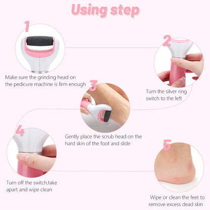 USB Electric Foot File Foot Pedicure Tools Grinder Dead Skin Callus Remover for Hard Cracked Remove Exfoliate Machine Foot Care