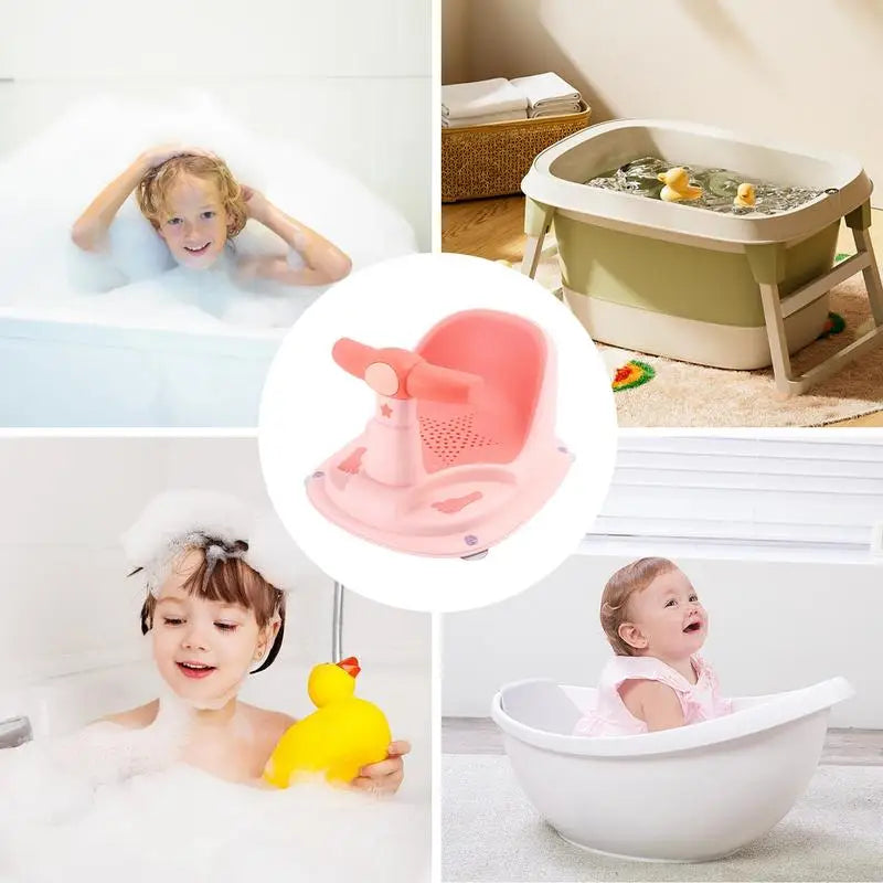 Baby Sit Up Bath Seat Baby Bathtub Chair For Toddler Bath Baby Bath Sit Up Seat Baby Shower Chair Sitting Bath Seat For Indoor