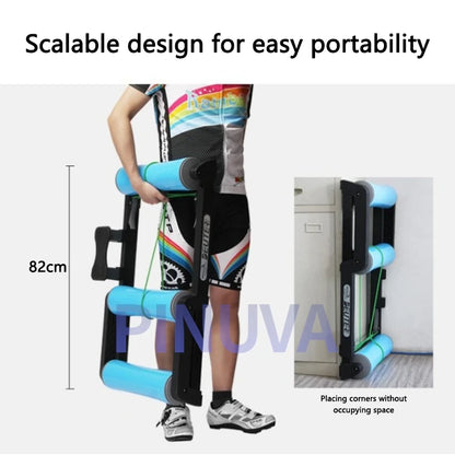 Bike Roller Trainer Cycling Platform Trainer Adjustable Riding Platform Aluminium Alloy Mute  MTB Road Indoor Exercise Home Gym