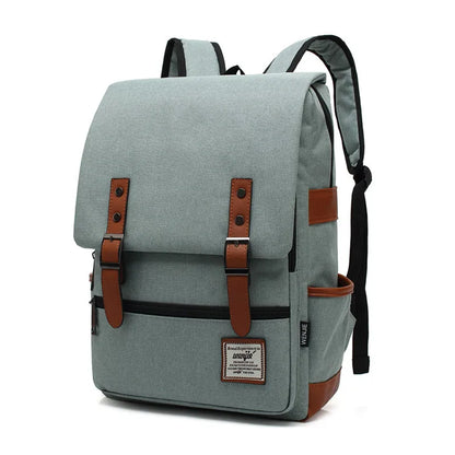 Vintage 16 inch Laptop Backpack Women Canvas Bags Men canvas Travel Leisure Backpacks Retro Casual Bag School Bags For Teenagers