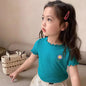 Girls Short T Shirt Budak Perempuan Chiffon Kids Tshirt Baby Girl Trendy Baju Kanak Kanak Perempuan Girl Clothing