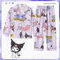 Miniso Autumn Winter Children's Pajamas Set 2025 Cute Anime Cartoon Kids Pijama Boy Girl Sleepwear Long-Sleeved Pants Loungewear