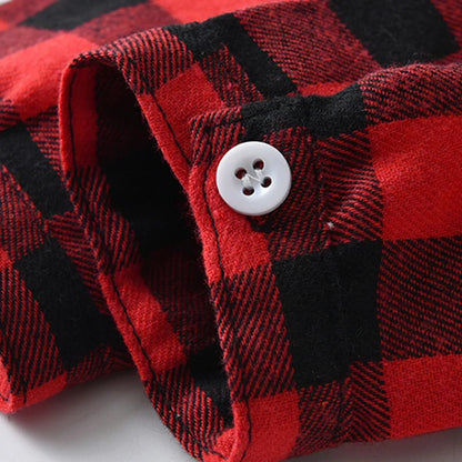 Top Autumn Winter Toddler Boys Plaid Gentleman Shirts Tops Kids Boy Long Sleeve Bowtie Lapel Blouse Children Costume