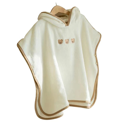 Baby Bathrobe Hooded Towel Bath Towel for Toddler Boys Girls 0-1Y Breathable Quick-Dry High Absorbent Cloak Bath Robe P31B