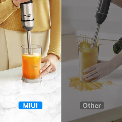 MIUI Electric Hand Held Stick Blender 6-in-1 Multi-Purpose Immersion Hand Blender,Stainless Steel Blades,Home & Kitchen,1200W