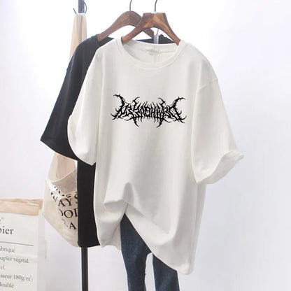 Summer new women's short-sleeved explosive loose cotton white t-shirt top women