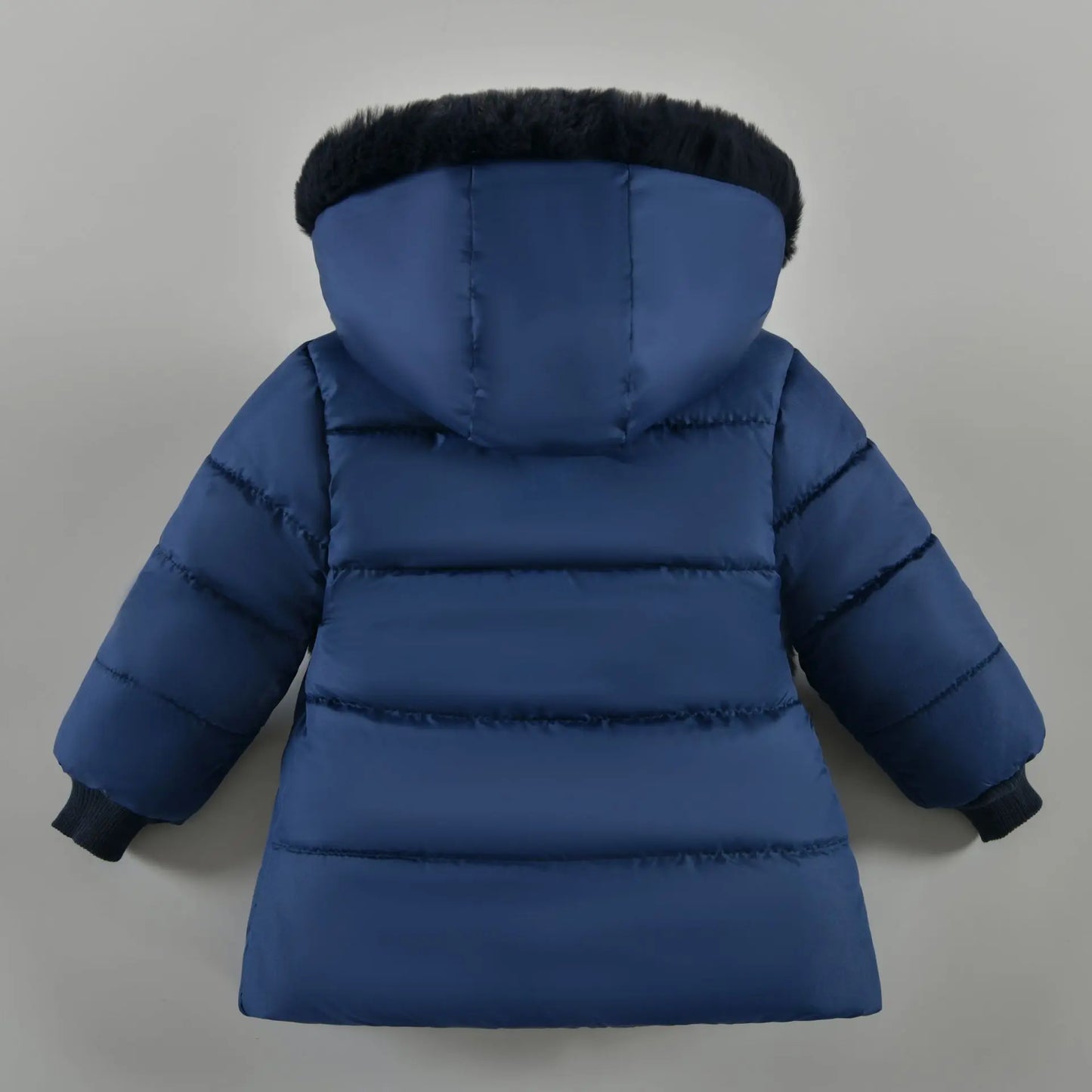 2 3 4 Years Winter Girls Jacket New Autumn Fur Collar Keep Warm Little Princess Coat Hooded Zipper Baby Outerwear Kids Clothes