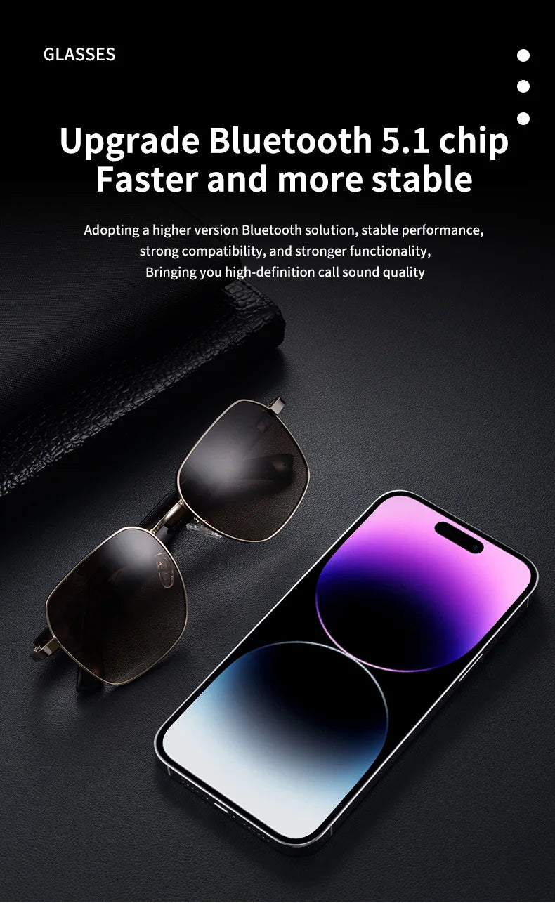 Mz02 Bluetooth Glasses Smart Glasses Music Calling Sunglasses Anti Uv400 Boys Girls Fashion Gifts 15 Minute Fast Charging