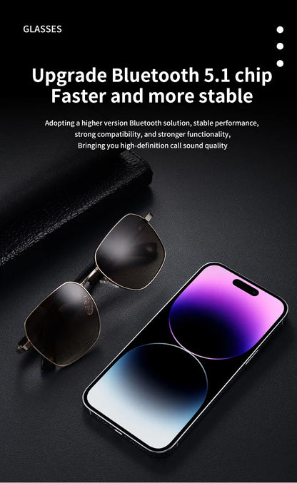 Mz02 Bluetooth Glasses Smart Glasses Music Calling Sunglasses Anti Uv400 Boys Girls Fashion Gifts 15 Minute Fast Charging