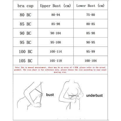 BC Cup New Large Size No Steel Ring To Wipe The Breast Brassiere Thin Models Of Beauty Back Bras Mom Sexy Underwear Women Sütyen