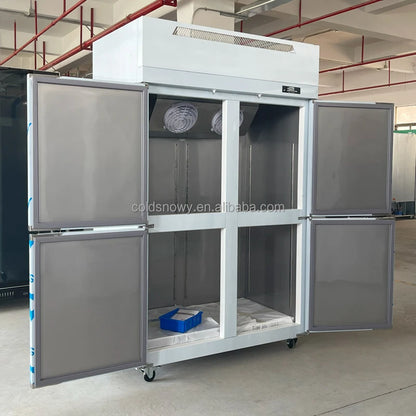 Air Cooling 4 Door Upright Commerical No Frost Upright Freezer Kitchen Upright Freezer Refrigerator Factory Price