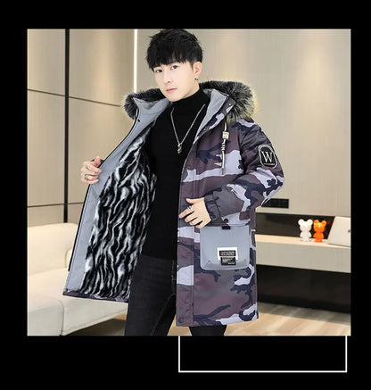 Thick Fleece Hooded Parka - Trendy Winter Jacket