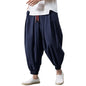 2025 New Fashion Drawstring Harem Pants Men’S Baggy Jogging Pants Japanese Men Crotch Wide Leg Pants Male Casual Loose Trousers