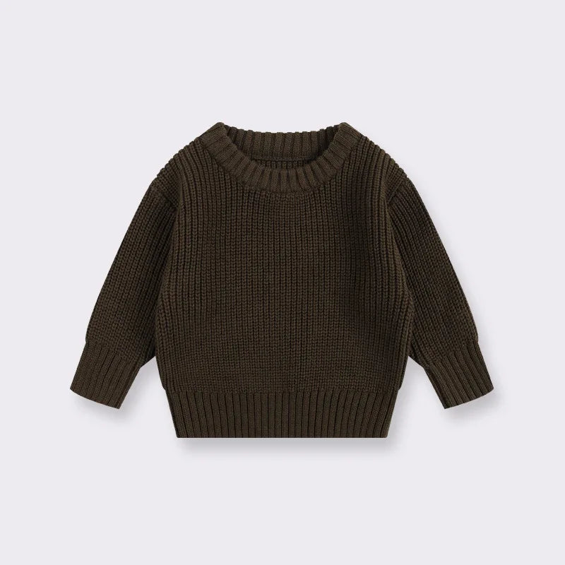 0-6T Newborn Kid Baby Boy Girl Winter Clothes Toddler Baby Sweater Infant Knit Pullover Top Casual Basic Top Knitwear Outfit