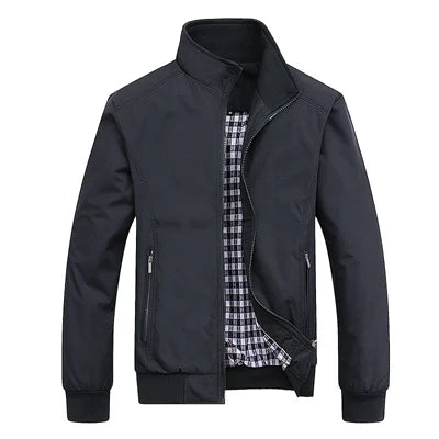 Men's Lightweight Casual Windbreaker Jacket