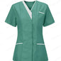 2025 New Hospital Hand Washing Clothes Tops Pure Cotton Skin Friendly Nursing Work Clothes Tops Waiter Uniform Work Clothes