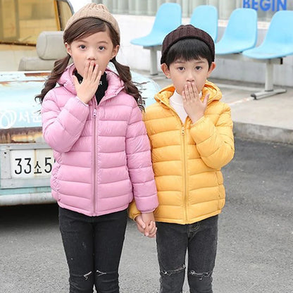 Autumn Winter Kids Down Jackets For Girls Children Clothes Warm Down Coats For Boys Toddler Girls Outerwear Children Clothes