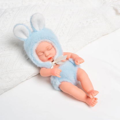 New Silicone Reborn Dolls 20cm Baby Reborn Toys Waterproof Vinyl Bebe Doll Cute Mini Newborn Baby Doll For Girls Birthday Gift (Toy)