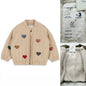 2025 INS KS Baby Boys Cartoon Cotton Outwear Kids Winter Clothes Toddler Girl Lambswool Jacket Embroidery Coat Flight Suit