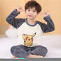 2025 Autumn Winter Children Flannel Pajamas Sets Cute Anime Cartoon Girl Pijamas Boy Warm Sleepwear Miniso Kids Homewear Clothes