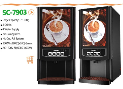 Sapoe Instant Coffee Vending Machine For Cafe/Hotel/Restaurant/Canteen/Dining Room