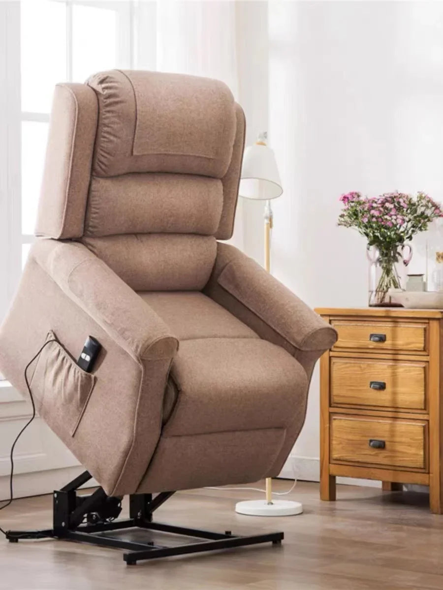 Modern Single Relaxing Elderly Fabric Electric Functional Lift Recliner Sofa Chair