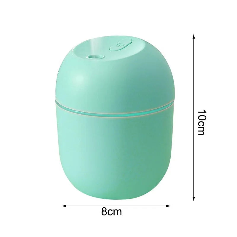 Ultrasonic Mini Air Humidifier Aroma Essential Oil Diffuser For Car USB Fogger Mist Maker with LED Night Lamp Home Appliance