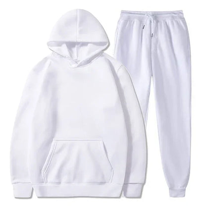 Basic Fleece Hoodies And Sweat Pants Set Men Jogger Set Wholesale Track Suit Sportswear Tracksuits Unisex Ensemble Jogging Homme