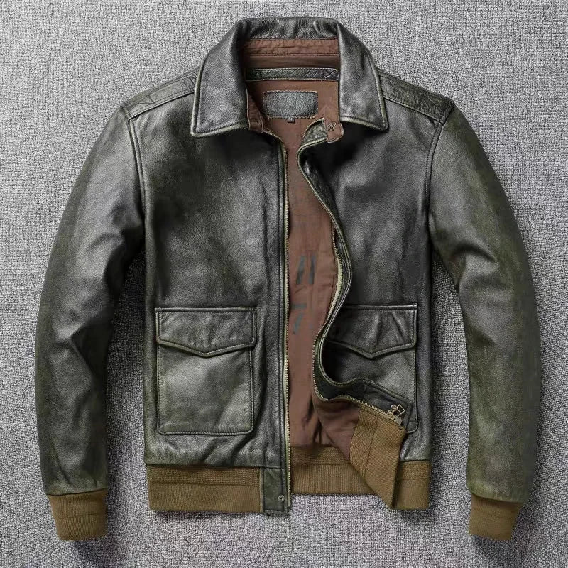 Cowhide A2 Air Force Leather Jacket