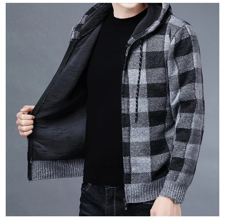 Men Sweater Jacket Fashion Winter