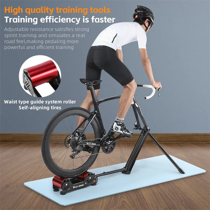 WEST BIKING Bike Roller Trainer Riding Platform Aluminium Indoor Exercise Gym Road Cycling Platform Trainer for 16-29 Inch Bike