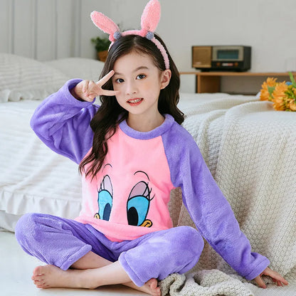 Men's Children's Pajamas Pajama Girl Winter Children Set Pijama Loungewear Child House Clothing Sleepwear Robe Mother Kids