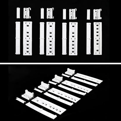 1Set Embedded Refrigerator Slide Rail For Fridge Door Slide Rail Mounting Kit Refrigerator Door Sliding Guide Moving Slide