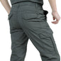 Men's Tactical Cargo Pants Casual Trousers Waterproof Multi-Pockets Outdoor Workwear Wear-resistant Camping Hiking Training Pant