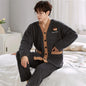 Sleepwear Women For Winter Nightwear Set 2 Pieces Pijama Women'S Night Negligee Pyjamas Comfortable Home Winter Pajama Men