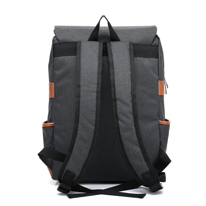 Vintage 16 inch Laptop Backpack Women Canvas Bags Men canvas Travel Leisure Backpacks Retro Casual Bag School Bags For Teenagers