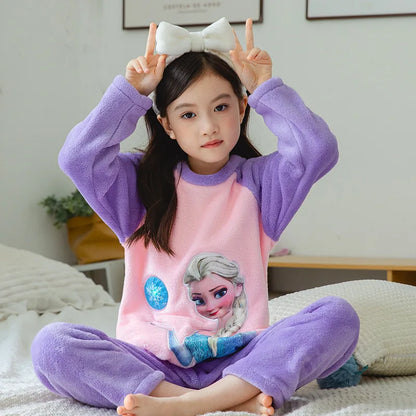 Winter Children Set Pijama Loungewear Pajama Girl Kids Pajamas Boy Children's Pajamas Sleepwear Robe Clothing Mother