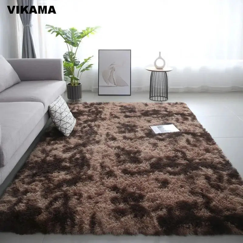 VIKAMA Modern Minimalist Luxury Living/Bed Room Carpet Silk wool Sofa Coffee Table Bedroom Bedside Non-slip Easy-to-clean Carpet