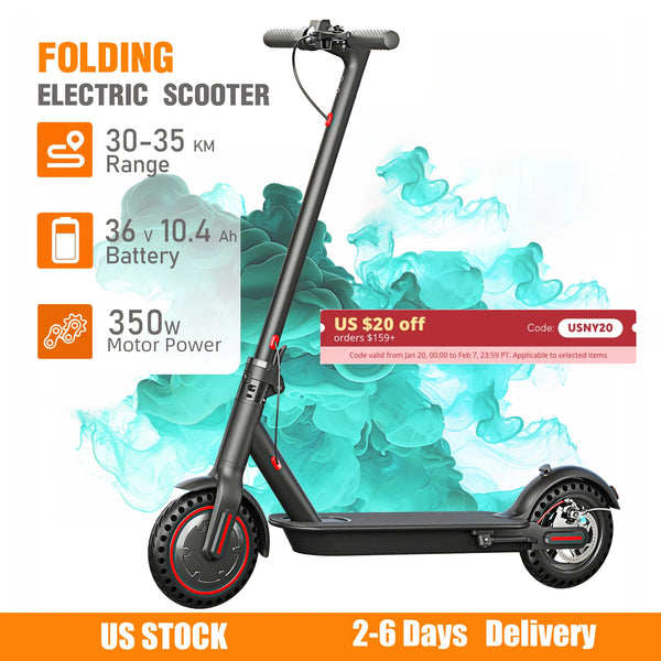 350W Foldable Electric Scooter for Adults Teens,Explosion-proof Tires,Dual Brake System,Lightweight APP Support E-scooter