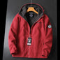 Men's Winter Wool Embroidered Fleece-lined Jacket